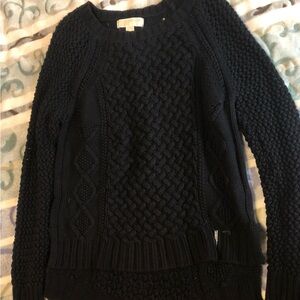 MICHAEL Michael Kors Black Textured Knit Sweater